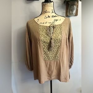 entro‎ by Anthropologie boho blouse